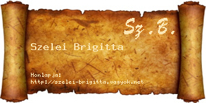 Szelei Brigitta névjegykártya