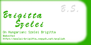 brigitta szelei business card